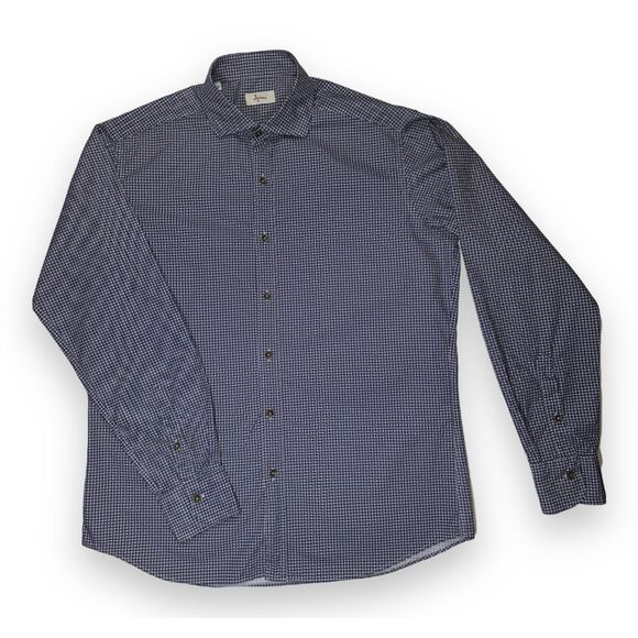 INGRAM Made in Italy 🇮🇹 long sleeve casual button-up Sz Medium - Picture 8 of 13